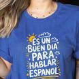 Bilingual Teacher Maestra Spanish Teacher Women's Heather T-Shirt Heather True Royal Bilingual Teacher Maestra Spanish Teacher Women's Heather T-Shirt Heather True Royal