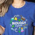 Biology Squad Science Teacher Student Biologist Women's Heather T-Shirt Heather True Royal