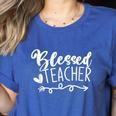 Blessed Teacher For Men Women Kids Women's Heather T-Shirt Heather True Royal Blessed Teacher For Men Women Kids Women's Heather T-Shirt Heather True Royal