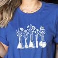 Botanical Beaker Science Teacher Floral Chemistry Lab Week Women's Heather T-Shirt Heather True Royal Botanical Beaker Science Teacher Floral Chemistry Lab Week Women's Heather T-Shirt Heather True Royal