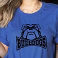 Bulldogs Teacher Student School Sports Fan Team Spirit Women's Heather T-Shirt Heather True Royal