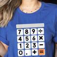 Calculator Easy Halloween Costume For Math Teacher Women's Heather T-Shirt Heather True Royal Calculator Easy Halloween Costume For Math Teacher Women's Heather T-Shirt Heather True Royal