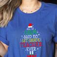 All Is Calm Said No 1st Grade Teacher Ever Christmas Teacher Women's Heather T-Shirt Heather True Royal All Is Calm Said No 1st Grade Teacher Ever Christmas Teacher Women's Heather T-Shirt Heather True Royal