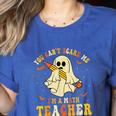 You Can't Scare Me I'm A Math Teacher Halloween Ghost Groovy Women's Heather T-Shirt Heather True Royal You Can't Scare Me I'm A Math Teacher Halloween Ghost Groovy Women's Heather T-Shirt Heather True Royal