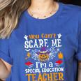 You Can't Scare Me I'm A Special Education Teacher Halloween Women's Heather T-Shirt Heather True Royal You Can't Scare Me I'm A Special Education Teacher Halloween Women's Heather T-Shirt Heather True Royal