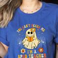 You Can't Scare Me I'm A SPED Teacher Halloween Ghost Women's Heather T-Shirt Heather True Royal You Can't Scare Me I'm A SPED Teacher Halloween Ghost Women's Heather T-Shirt Heather True Royal