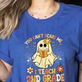 You Can't Scare Me I Teach 2nd Grade Halloween Teacher Ghost Women's Heather T-Shirt Heather True Royal You Can't Scare Me I Teach 2nd Grade Halloween Teacher Ghost Women's Heather T-Shirt Heather True Royal