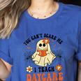 You Can't Scare Me I Teach Daycare Teacher Halloween Ghost Women's Heather T-Shirt Heather True Royal You Can't Scare Me I Teach Daycare Teacher Halloween Ghost Women's Heather T-Shirt Heather True Royal