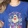 You Can't Scare Me I Teach Elementary School Teacher Spooky Women's Heather T-Shirt Heather True Royal You Can't Scare Me I Teach Elementary School Teacher Spooky Women's Heather T-Shirt Heather True Royal