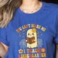 You Can't Scare Me I Teach Kindergarten Halloween Teacher Women's Heather T-Shirt Heather True Royal You Can't Scare Me I Teach Kindergarten Halloween Teacher Women's Heather T-Shirt Heather True Royal
