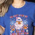 You Cant Scare Me I Teach Kindergarten Teacher Halloween Women's Heather T-Shirt Heather True Royal You Cant Scare Me I Teach Kindergarten Teacher Halloween Women's Heather T-Shirt Heather True Royal