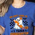 You Can't Scare Me I Teach Kindergarten Teacher Halloween Women's Heather T-Shirt Heather True Royal You Can't Scare Me I Teach Kindergarten Teacher Halloween Women's Heather T-Shirt Heather True Royal