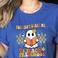 You Can't Scare Me I Teach Preschool Ghost Halloween Teacher Women's Heather T-Shirt Heather True Royal You Can't Scare Me I Teach Preschool Ghost Halloween Teacher Women's Heather T-Shirt Heather True Royal