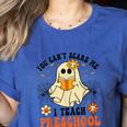 You Can't Scare Me I Teach Preschool Teacher Halloween Ghost Men Women Women's Heather T-Shirt Heather True Royal You Can't Scare Me I Teach Preschool Teacher Halloween Ghost Men Women Women's Heather T-Shirt Heather True Royal