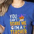 You Cant Scare Me Im A Teacher Halloween Trick Or Teach 2024 Women's Heather T-Shirt Heather True Royal You Cant Scare Me Im A Teacher Halloween Trick Or Teach 2024 Women's Heather T-Shirt Heather True Royal