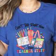 Can't Talk Right Now Doing Teacher Stuff Teacher Stuff Women's Heather T-Shirt Heather True Royal Can't Talk Right Now Doing Teacher Stuff Teacher Stuff Women's Heather T-Shirt Heather True Royal