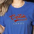 Captain Chaos Shirt For Parent Teacher Or Crazy Child Women's Heather T-Shirt Heather True Royal