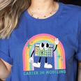 Career In Modeling AAC Teacher SLP SPED Communication Autism Women's Heather T-Shirt Heather True Royal