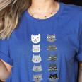 Cat Themed Artist Value Scale Educational Art Teacher Women's Heather T-Shirt Heather True Royal Cat Themed Artist Value Scale Educational Art Teacher Women's Heather T-Shirt Heather True Royal