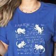 Cats And Math Lover Cat Lover Science Teacher Student Women's Heather T-Shirt Heather True Royal Cats And Math Lover Cat Lover Science Teacher Student Women's Heather T-Shirt Heather True Royal