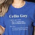 Cello Guy Definition Cello Player Classical Music Teacher Women's Heather T-Shirt Heather True Royal