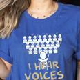 Choir Teacher Shirt I Hear Voices Chorister Tee Women's Heather T-Shirt Heather True Royal Choir Teacher Shirt I Hear Voices Chorister Tee Women's Heather T-Shirt Heather True Royal