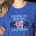 Choose To Include Special Education Teacher Autism Awareness Women's Heather T-Shirt Heather True Royal Choose To Include Special Education Teacher Autism Awareness Women's Heather T-Shirt Heather True Royal