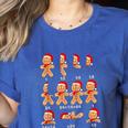 Christmas Math Teacher Equation Gingerbread With Santa Hat Men Women Women's Heather T-Shirt Heather True Royal Christmas Math Teacher Equation Gingerbread With Santa Hat Men Women Women's Heather T-Shirt Heather True Royal