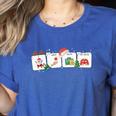 Christmas Santa Special Education SPED Teacher Xmas PJ Women's Heather T-Shirt Heather True Royal