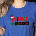 Christmas Science Teacher Santa Educator Chemical Elements Women's Heather T-Shirt Heather True Royal Christmas Science Teacher Santa Educator Chemical Elements Women's Heather T-Shirt Heather True Royal