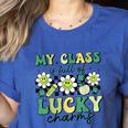 My Class Is Full Of Lucky Charms St Patricks Day Teacher Women's Heather T-Shirt Heather True Royal My Class Is Full Of Lucky Charms St Patricks Day Teacher Women's Heather T-Shirt Heather True Royal