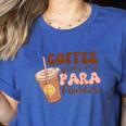 Coffee Gives Me Para Powers Parapro Teacher Squad Women's Heather T-Shirt Heather True Royal Coffee Gives Me Para Powers Parapro Teacher Squad Women's Heather T-Shirt Heather True Royal