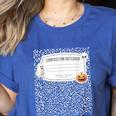 Composition Notebook Costume Adult Halloween For Teacher Women's Heather T-Shirt Heather True Royal Composition Notebook Costume Adult Halloween For Teacher Women's Heather T-Shirt Heather True Royal