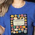 Composition Notebook Costume Teacher Matching Halloween Book Women's Heather T-Shirt Heather True Royal