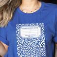 Composition Notebook Matching Group Halloween Teachers Women's Heather T-Shirt Heather True Royal