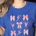 Coquette Bow Ballet Dance Teacher Coquette Women Dancing Women's Heather T-Shirt Heather True Royal