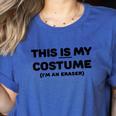 THIS IS MY COSTUME Eraser Teacher Halloween Costume Women's Heather T-Shirt Heather True Royal THIS IS MY COSTUME Eraser Teacher Halloween Costume Women's Heather T-Shirt Heather True Royal