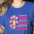 Created By God Called To Teacher Jesus Christian Teacher Women's Heather T-Shirt Heather True Royal Created By God Called To Teacher Jesus Christian Teacher Women's Heather T-Shirt Heather True Royal