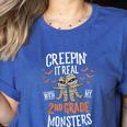Creepin It Real With My 2nd Grade Monsters Halloween Teacher For Men Women Kids Women's Heather T-Shirt Heather True Royal Creepin It Real With My 2nd Grade Monsters Halloween Teacher For Men Women Kids Women's Heather T-Shirt Heather True Royal