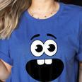 Creepy Carrots Face Teacher Halloween Costume Matching Women's Heather T-Shirt Heather True Royal Creepy Carrots Face Teacher Halloween Costume Matching Women's Heather T-Shirt Heather True Royal