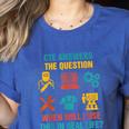 CTE Teacher CTE Crew When Will I Use This In Real Life Women's Heather T-Shirt Heather True Royal CTE Teacher CTE Crew When Will I Use This In Real Life Women's Heather T-Shirt Heather True Royal