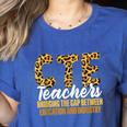 CTE Teacher Middle School High School Teach Career Men Women Women's Heather T-Shirt Heather True Royal