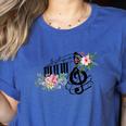 Cut Music Teacher Shirt With a Piano Keys Notes And Flowers Women's Heather T-Shirt Heather True Royal Cut Music Teacher Shirt With a Piano Keys Notes And Flowers Women's Heather T-Shirt Heather True Royal