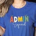 Cute Admin Squad Crew Team Back To School Teacher For Men Women Women's Heather T-Shirt Heather True Royal