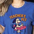 Cute Elementary School Student Dog Teacher's Pet Women's Heather T-Shirt Heather True Royal Cute Elementary School Student Dog Teacher's Pet Women's Heather T-Shirt Heather True Royal
