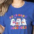 Cute Ghost Read More Books Lover Teacher Halloween Costume Women's Heather T-Shirt Heather True Royal Cute Ghost Read More Books Lover Teacher Halloween Costume Women's Heather T-Shirt Heather True Royal