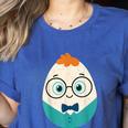 Cute Good Egg Teacher Halloween Costume Food Group Women's Heather T-Shirt Heather True Royal