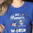 Cute Teacher My Students Are Out-Of This World Space Women's Heather T-Shirt Heather True Royal Cute Teacher My Students Are Out-Of This World Space Women's Heather T-Shirt Heather True Royal