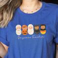 Daycare Teacher Halloween Infant Squad Spooky Childcare Fall Women's Heather T-Shirt Heather True Royal