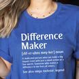 Difference Maker Definition Vintage Teachers Mom Boss Women Women's Heather T-Shirt Heather True Royal